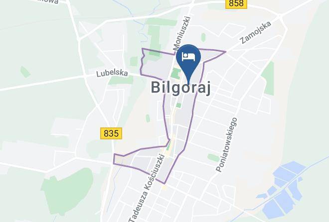 Hotel I Restauracja Sitarska W Bilgoraju Map
