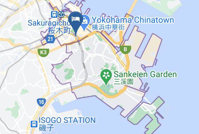 Yokohama City Naka Ward - Hotel I S Maps