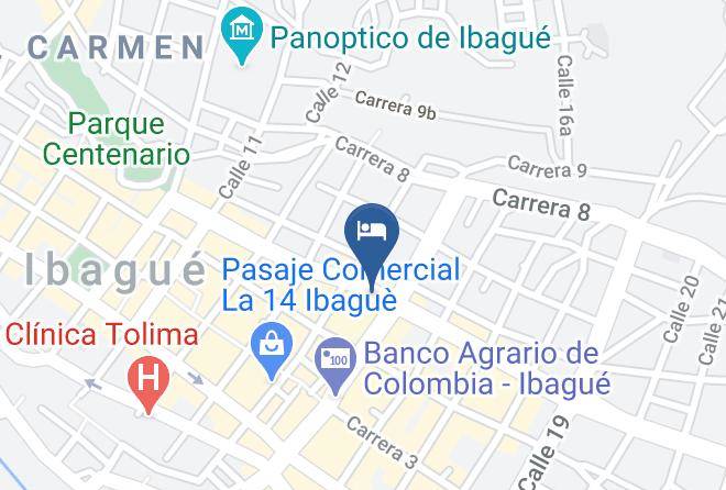 Ibague - Hotel Ibague Plaza Maps