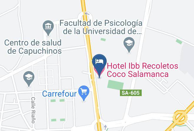 Salamanca - Hotel Ibb Recoletos Coco Salamanca Maps