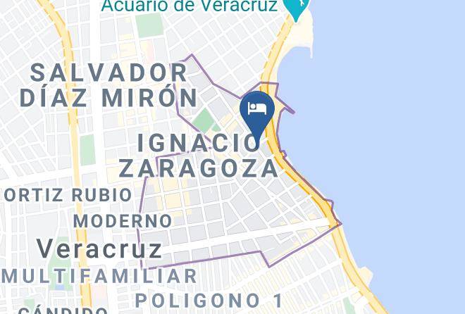 Veracruz Ignacio Zaragoza - Hotel Iberia Maps