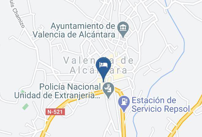 Caceres - Hotel Iberica Maps