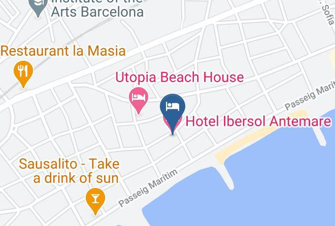 Barcelona - Hotel Ibersol Antemare Maps