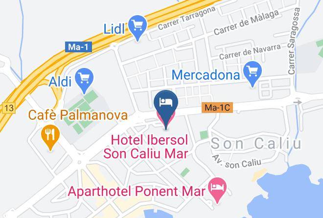 Baleares - Hotel Ibersol Son Caliu Mar Maps