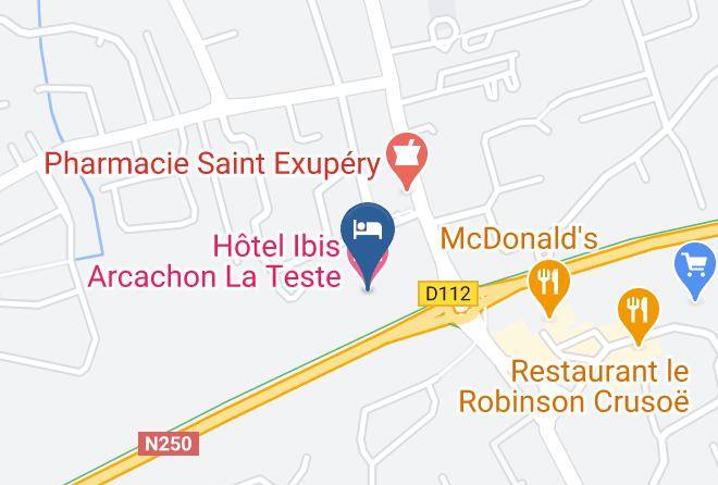 Gironde - Hotel Ibis Arcachon La Teste Maps