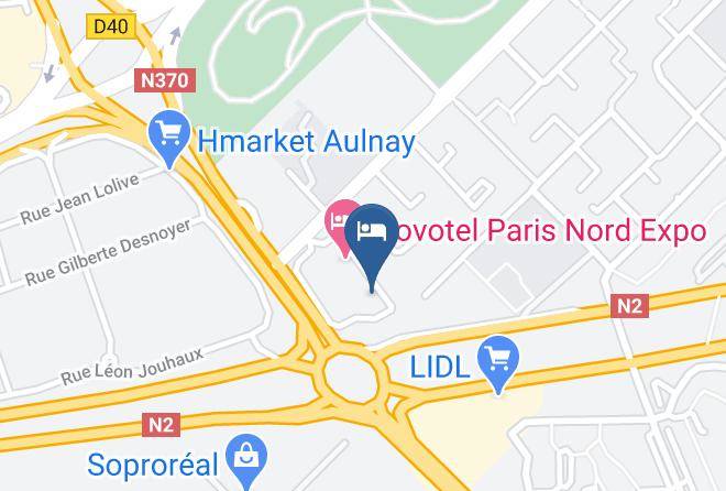 Seine St Denis - Hotel Ibis Aulnay Paris Nord Expo Maps