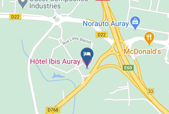 Morbihan - Hotel Ibis Auray Maps