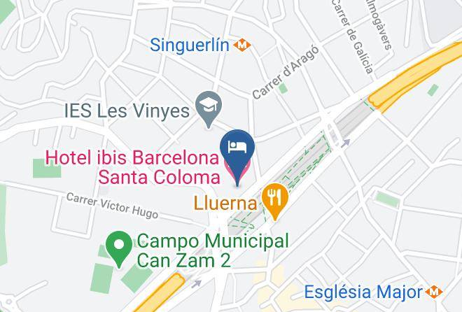 Hotel Ibis Barcelona Santa Coloma Map