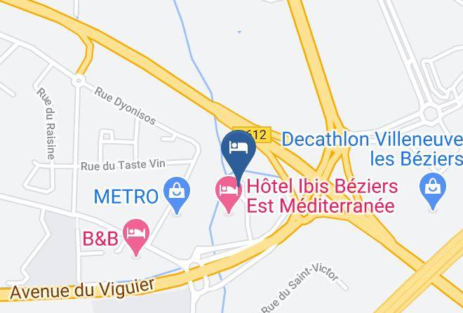 Ibis Budget Beziers Est Mediterranee Map
