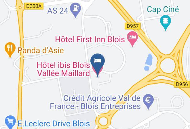 Loir Et Cher - Hotel Ibis Blois Vallee Maillard Maps