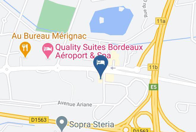 B&b Hotel Bordeaux Merignac Aeroport Map