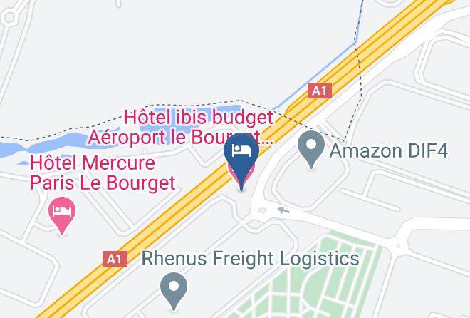 Seine St Denis - Hotel Ibis Budget Aeroport Le Bourget Garonor Maps
