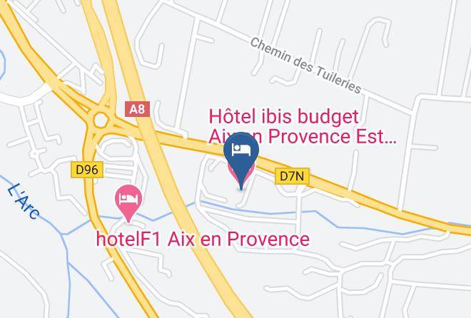 Bouches Du Rhone - Hotel Ibis Budget Aix En Provence Est Sainte Victoire Maps