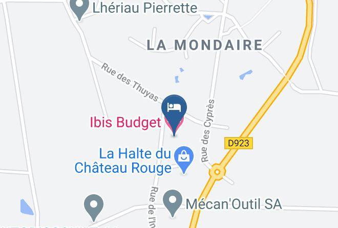 Loire Atlantique - Ibis Budget Ancenis Maps