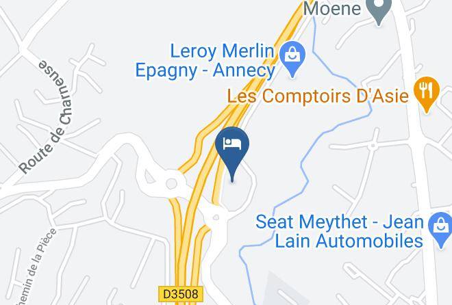 Haute Savoie - Hotel Ibis Budget Annecy Poisy Maps
