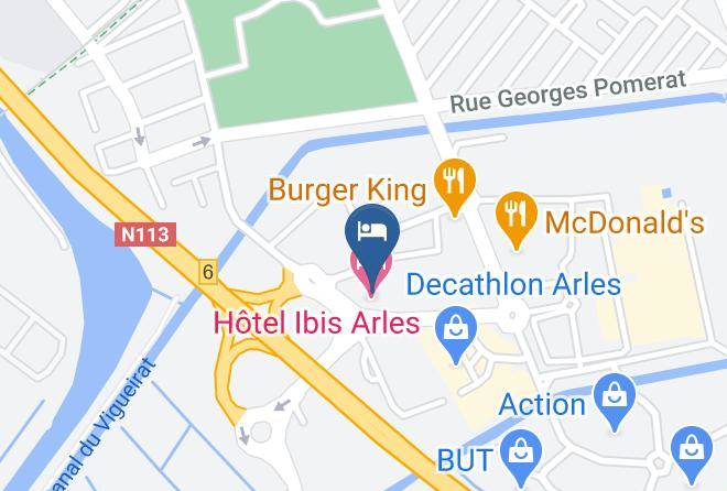 Bouches Du Rhone - Hotel Ibis Budget Arles Sud Fourchon Maps