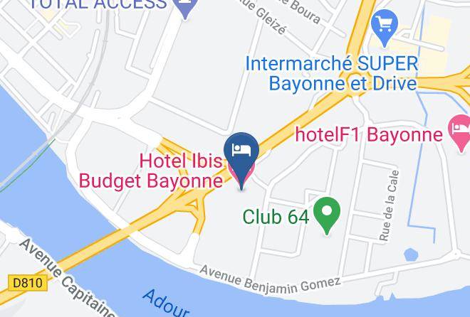 Pyrenees Atlantiques - Hotel Ibis Budget Bayonne Maps