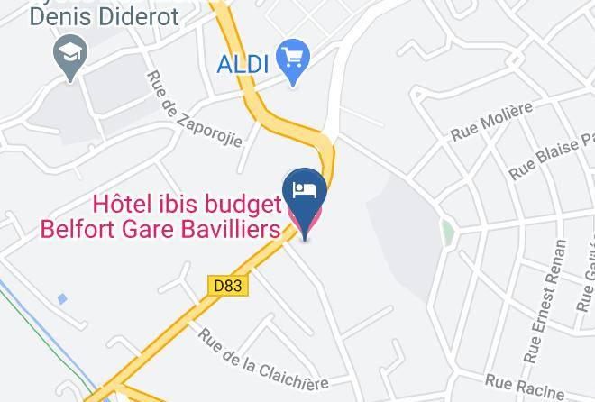 Territoire De Belfort - Hotel Ibis Budget Belfort Gare Bavilliers Maps