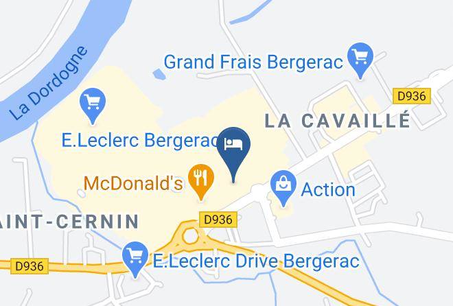 Hotel Ibis Budget Bergerac Map