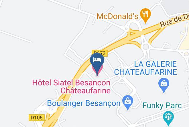 Doubs - Hotel Ibis Budget Besancon Ouest Maps