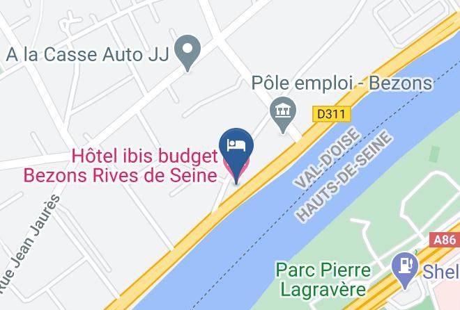 Val D Oise - Hotel Ibis Budget Bezons Rives De Seine Maps
