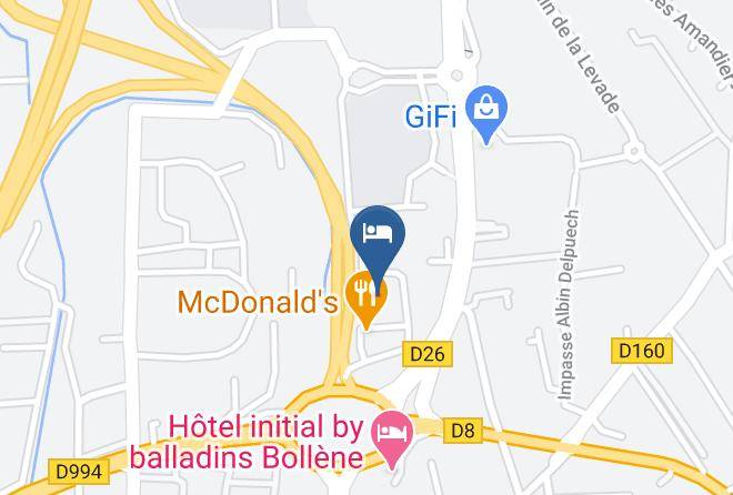 Vaucluse - Hotel Ibis Budget Bollene Maps