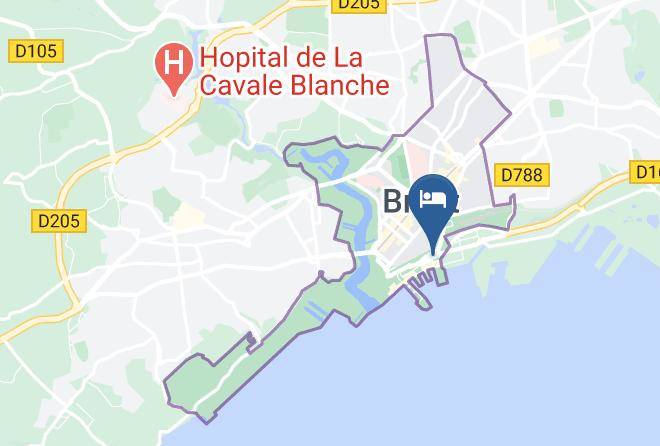 Finistere - Hotel Ibis Budget Brest Centre Port Maps