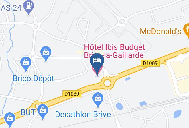 Hotel Ibis Budget Brive La Gaillarde Map