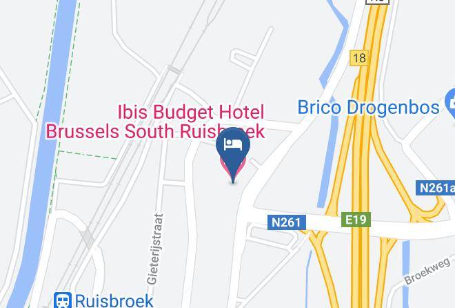 Flemish Brabant - Ibis Budget Hotel Brussels South Ruisbroek Maps