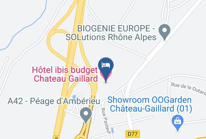 Ain - Ibis Budget Amberieu En Bugey Chateau Gaillard Hotel Maps
