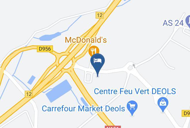Indre - Hotel Ibis Budget Chateauroux Deols Maps