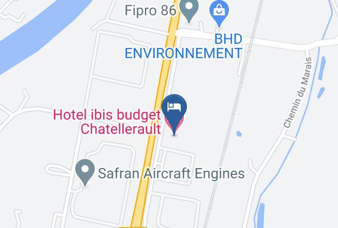 Vienne - Ibis Budget Chatellerault Maps