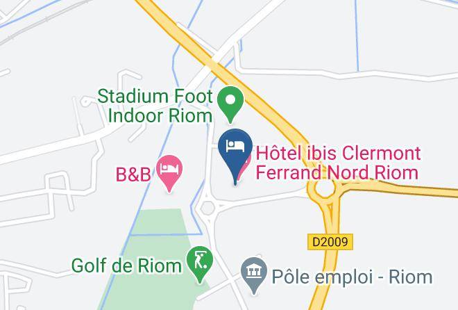 Puy De Dome - Hotel Ibis Budget Clermont Ferrand Nord Riom Maps