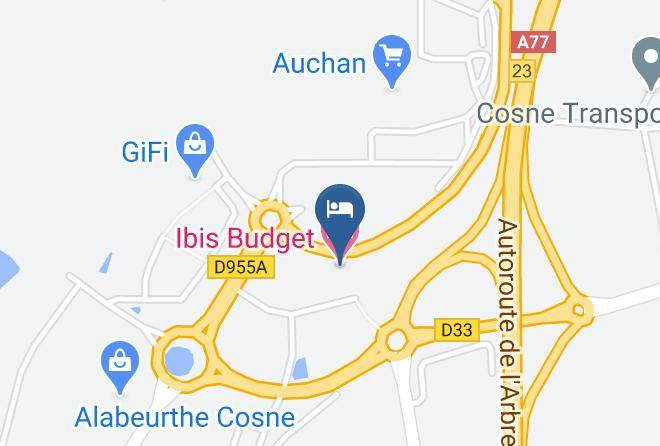 Nievre - Ibis Budget Cosne Sur Loire Maps