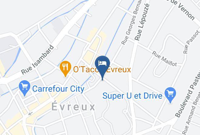 Eure - Hotel Ibis Budget Evreux Centre Maps