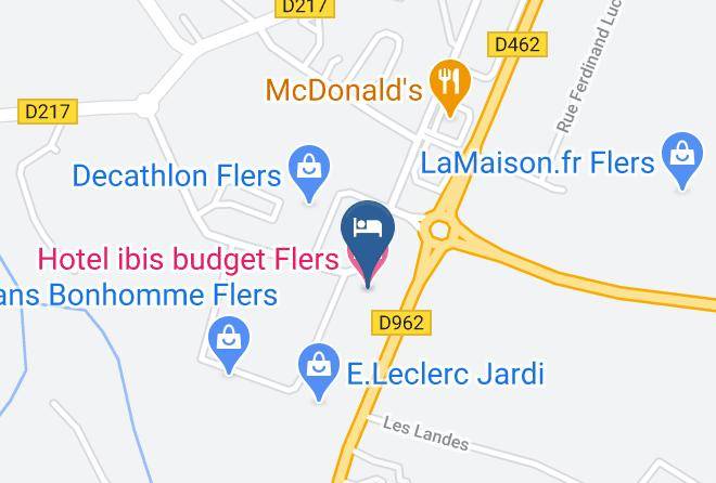 Orne - Hotel Ibis Budget Flers Maps