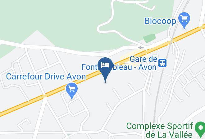 Seine Et Marne - Ibis Budget Fontainebleau Avon Maps