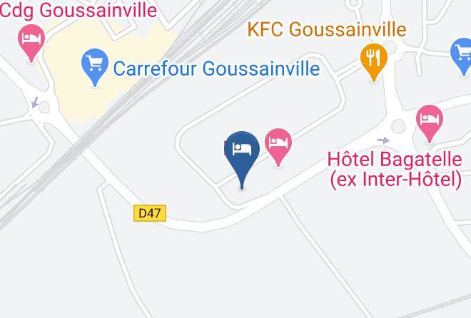 Val D Oise - Hotel Ibis Budget Goussainville Charles De Gaulles Maps