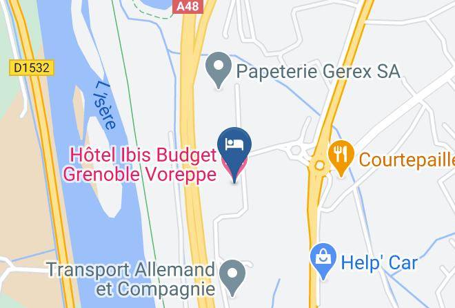 Isere - Hotel Ibis Budget Grenoble Voreppe Maps