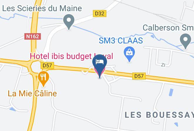 Mayenne - Hotel Ibis Budget Laval Maps