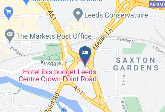 Leeds - Hotel Ibis Budget Leeds Centre Crown Point Road Maps