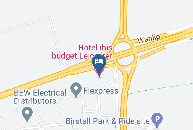 Leicestershire - Hotel Ibis Budget Leicester Maps