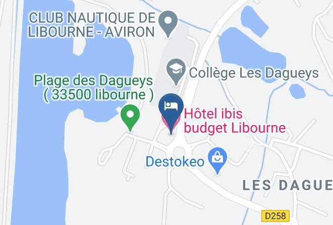 Hotel Ibis Budget Libourne Map