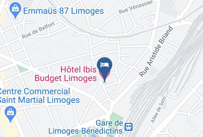 Haute Vienne - Hotel Ibis Budget Limoges Maps