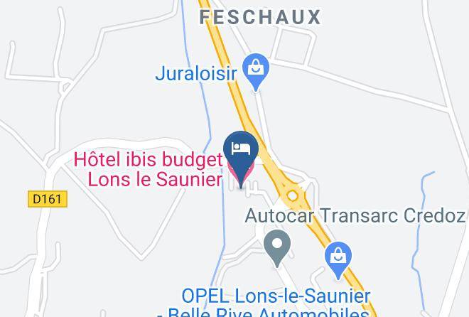 Jura - Hotel Ibis Budget Lons Le Saunier Maps