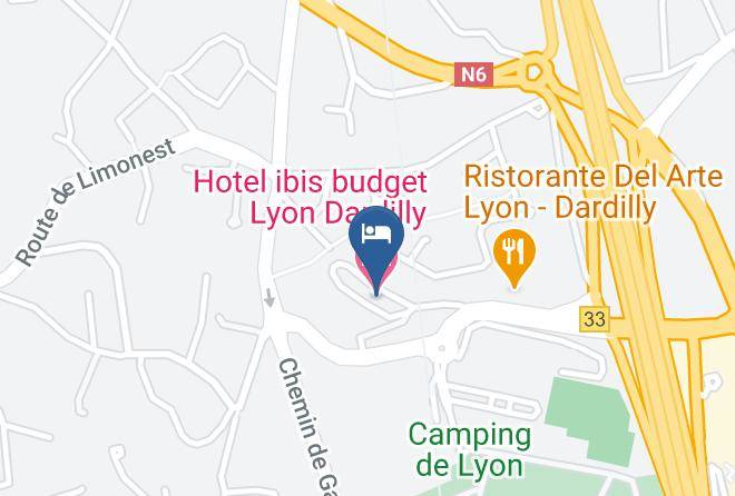 Rhone - Hotel Ibis Budget Lyon Dardilly Maps