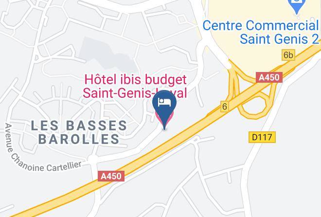 Rhone - Hotel Ibis Budget Saint Genis Laval Maps