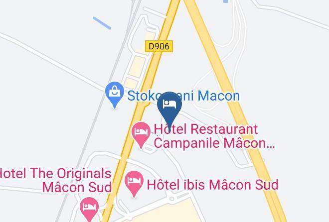 Saone Et Loire - Hotel Ibis Budget Macon Creches Maps