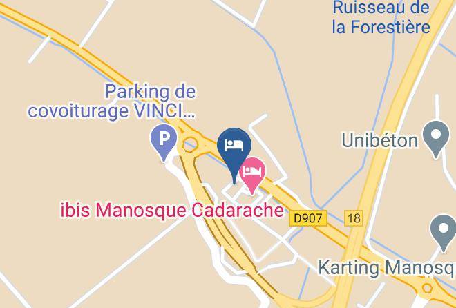 Alpes De Haute Provence - Hotel Ibis Budget Manosque Cadarache Maps