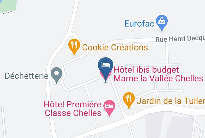 Seine Et Marne - Hotel Ibis Budget Marne La Vallee Chelles Maps